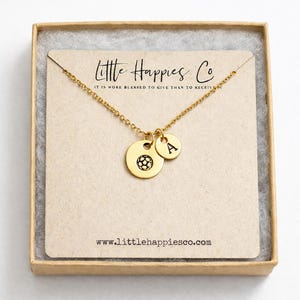 Personalized Soccer Necklace with Initial, Gold Soccer Charm Necklace for Girls, Youth Soccer Team Gift, Custom Letter Jewelry