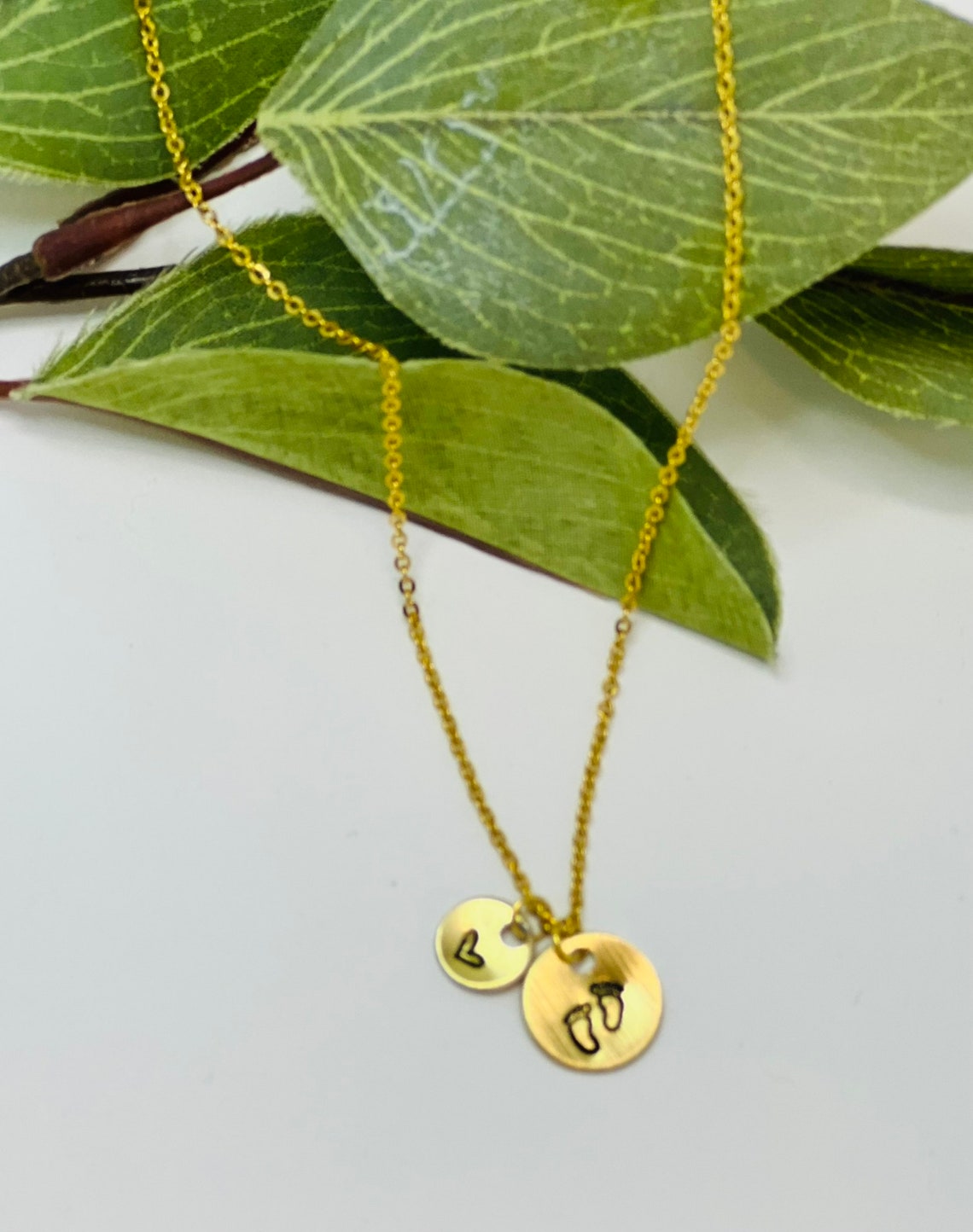 Baby Feet Miscarriage Necklace Infant Loss Angel Wing Charm Etsy