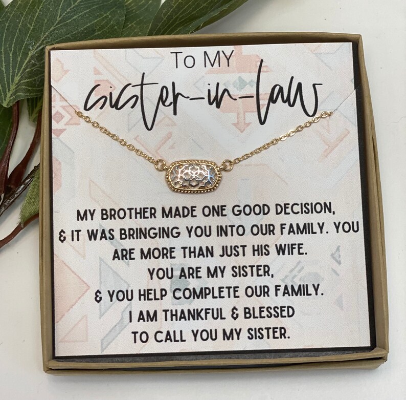 Sister in Law Gift Christmas Gift for Sister in Law Sister Etsy