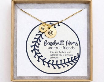 Baseball Mom, Baseball Mom Gifts, Baseball Mom Necklace, Necklace for Baseball Mom, Baseball Necklace for Women, Personalized Baseball Gifts
