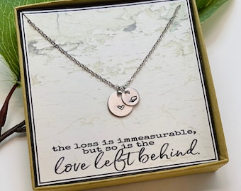 Loss of Mother Bereavement Gift, Loss of Father, Angel Wing Necklace, Gifts for Her, Loss of Husband Memorial Gift, Sympathy, Miscarriage