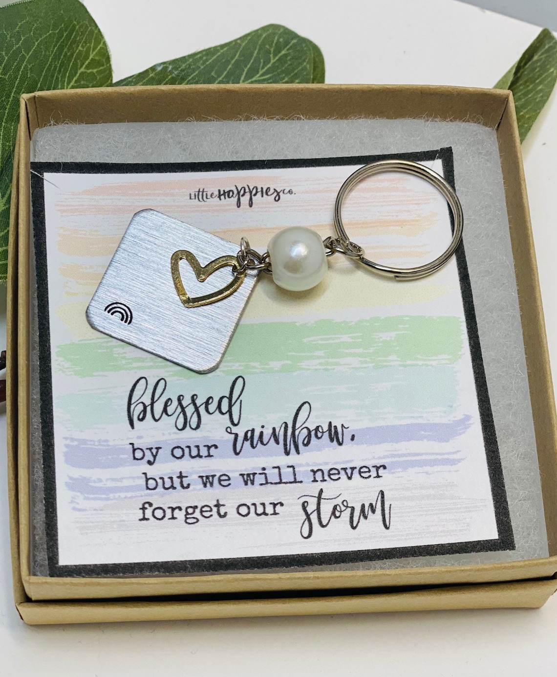 Rainbow Baby Gift Rainbow Babies Rainbow Baby Key Chain Etsy