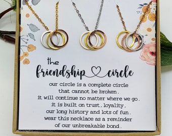 Best Friends necklaces for 3, Gift for Best Friends, Unbiological Sisters, Valentine’s gifts for 3 friends, Soul Sisters, Gift for her