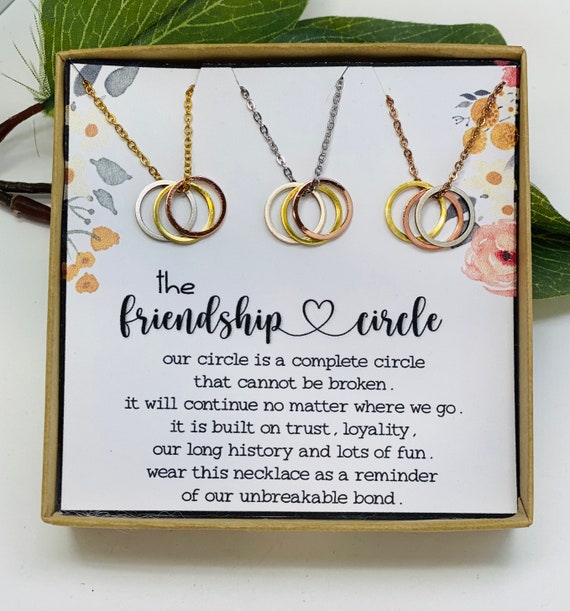 Best friend circle best sale necklace