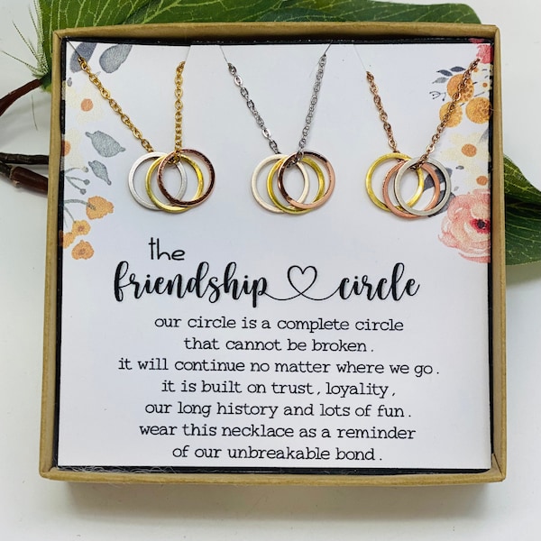 Best Friends necklaces for 3, Gift for Best Friends, Unbiological Sisters, Valentine’s gifts for 3 friends, Soul Sisters, Gift for her