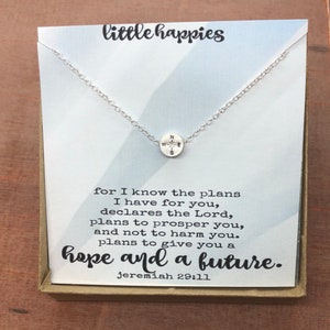 Dainty Compass Necklace, Christian Jewelry, encouragement gift, inspirational gift, graduation gift, miscarriage gift, grief gift, sympathy