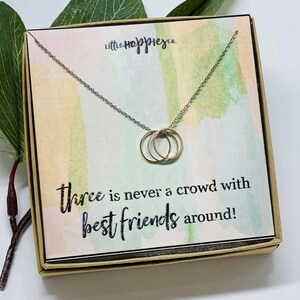 Friendship Necklace Trio Bestfriend 