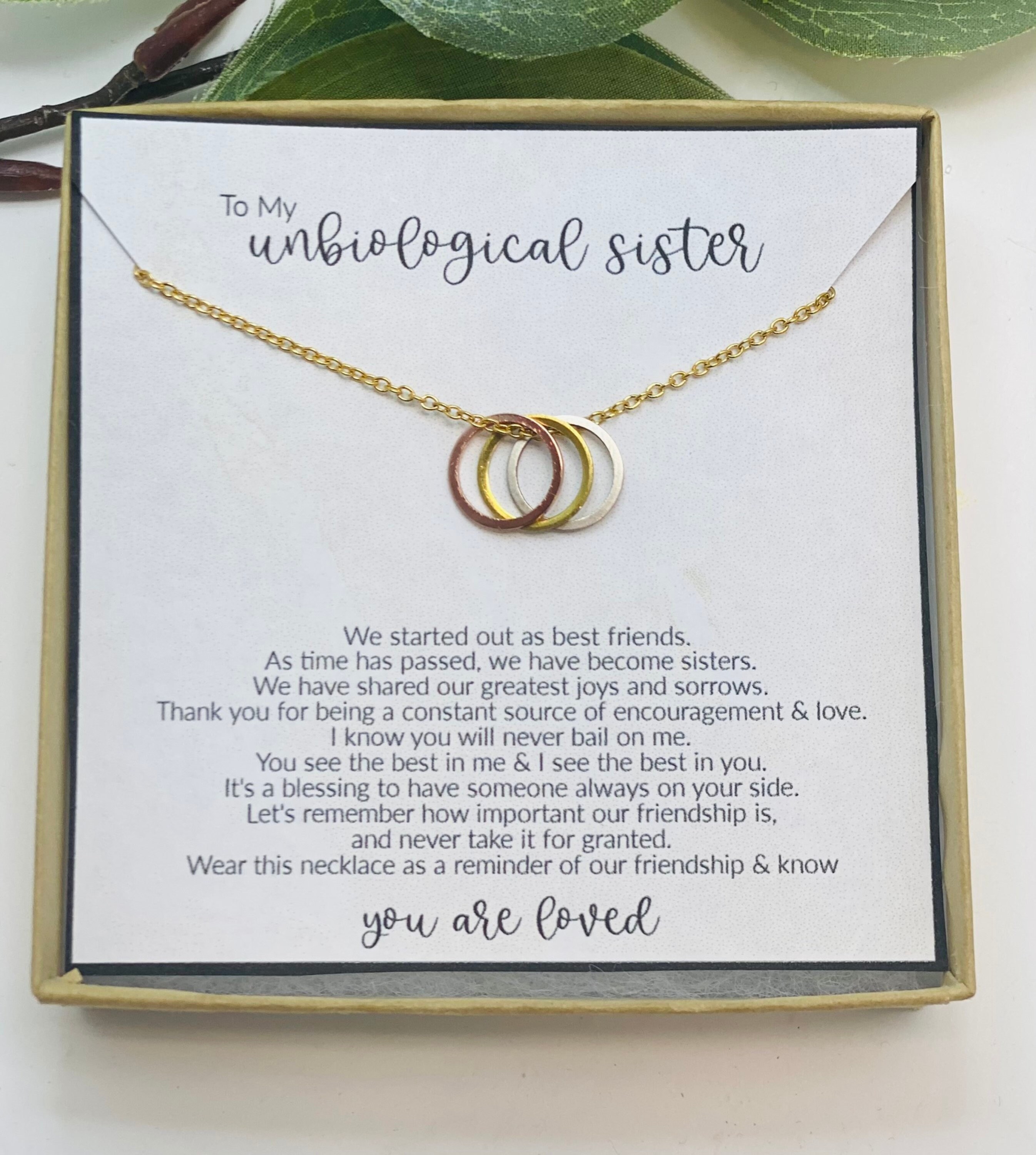 Unbiological sister rings deals