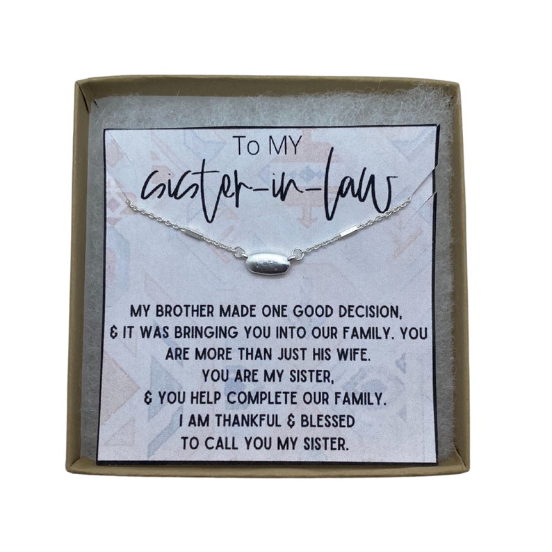 To My Sister In Law Necklace SisterinLaw birthday gift for Etsy