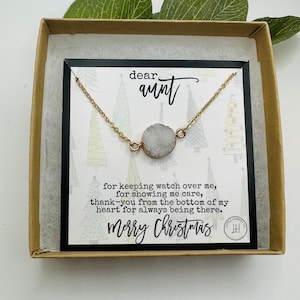 Christmas Gift for Aunt, Aunt Necklace, Special Gift for Aunt, Layering Necklace, Gifts for Her, Christmas Gifts for Aunt, From Niece