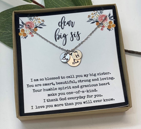 Personalized Gift for Big Sister Personalized Gifts for Sister