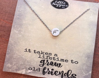 Best friend necklace, heart, friendship necklace, best friend gift, gift for her, womens necklace, gift for best friend