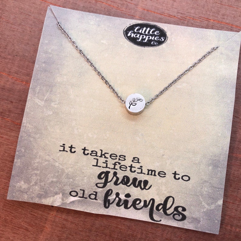 Best Friend Necklace Heart Friendship Necklace Best Friend Etsy