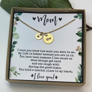 Mother&#39;s Day Gift from Daughter, Gift for Mom, Personalized Gift for Mom, Mother Daughter Gift, Personalized Gift, Necklace, Birthday Gift