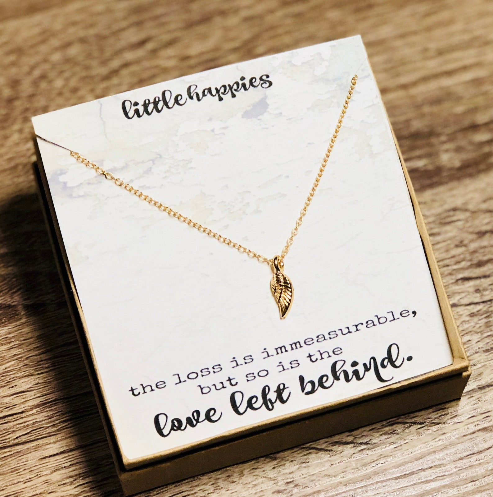 Sympathy Gift Necklace Grief Gift Thinking of You Etsy