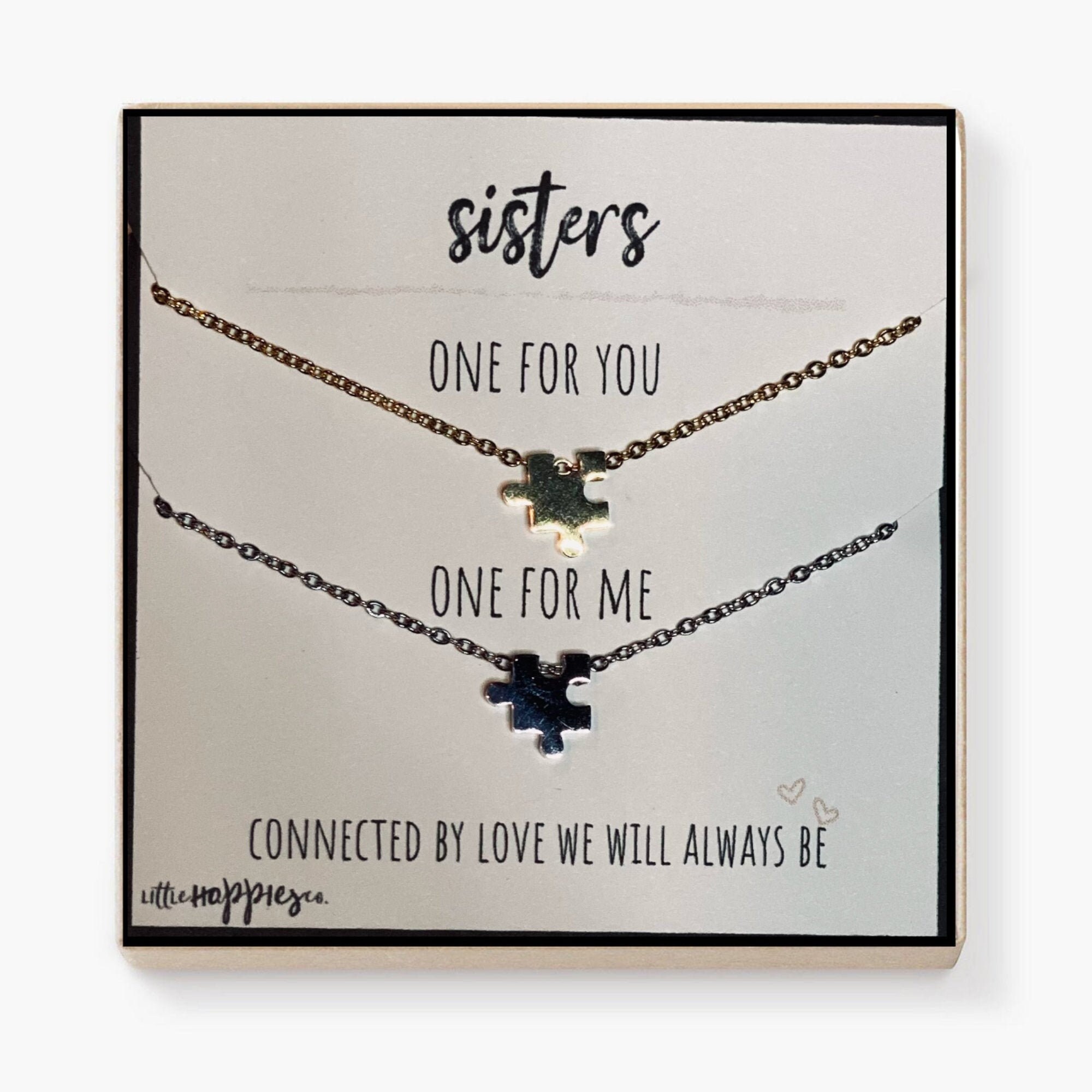 Puzzle Necklace for Sisters Sister Necklaces Sisters Etsy Singapore