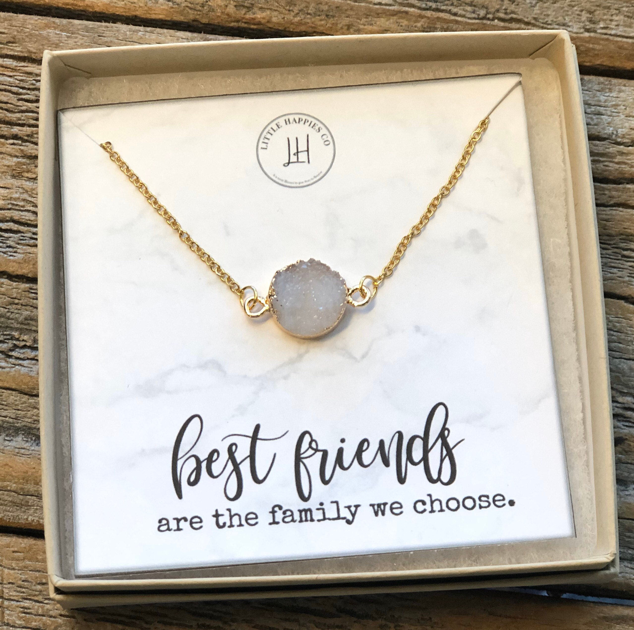 Set of 3 friend necklaces - Friendship necklaces 3 friend gift, Friend –  Little Happies Co