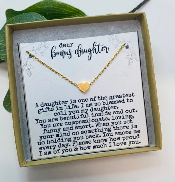 Buy Bonus Daughter Gift Unbiological Daughter Personalized Gift