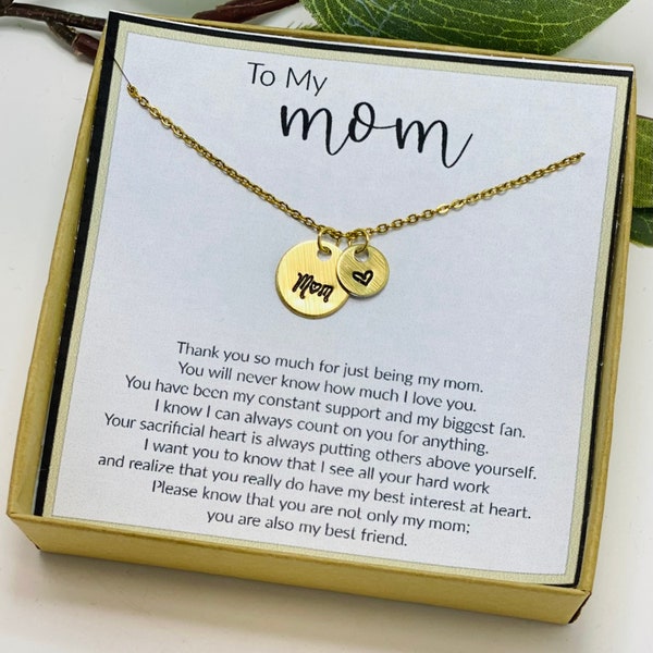 Mother's Day Gift from Daughter, Mothers Day Gift Ideas, Gift for Mom from Son, Mother Daughter Necklace, Send a Gift Mom, Gifts for Her