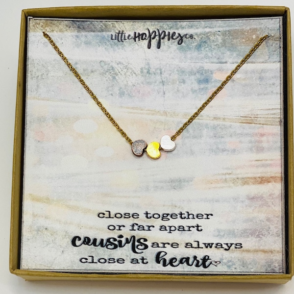 Gift for Cousin, Cousin Necklace, Cousin Gifts, Christmas Gifts for Cousin, Birthday Gift for Cousin, Necklace