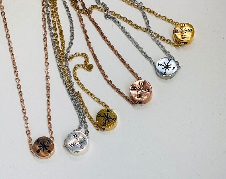 Compass Necklace Best Friend Necklace Compass Jewelry Best Etsy