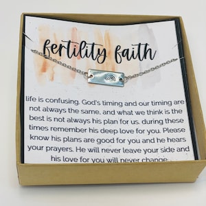 Infertility, Infertility gifts, IVF Support Gift, Miscarriage gift, IVF, Infertility Wish, Rainbow Necklace, Strength, Strength Jewelry