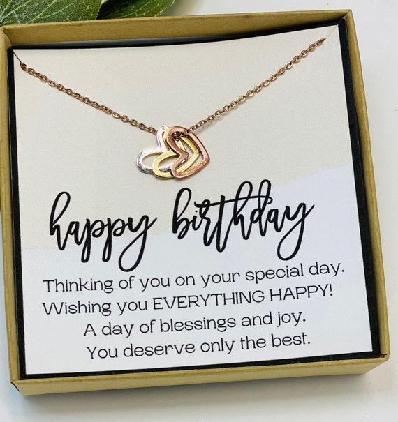 Regalo de cumpleaños para mejor amiga, regalos de cumpleaños para ella,  cumpleaños de amiga, collar de cumpleaños, collar de amistad, enviar a un