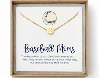 Custom Baseball Necklace & Card | Thoughtful Gift for Baseball Moms