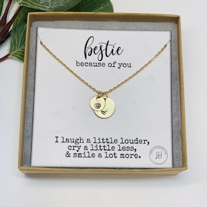 Birth Flower Necklace for Best Friend | Birthday Gift for Her | Dainty Floral Pendant | Meaningful Friendship Jewelry Gift