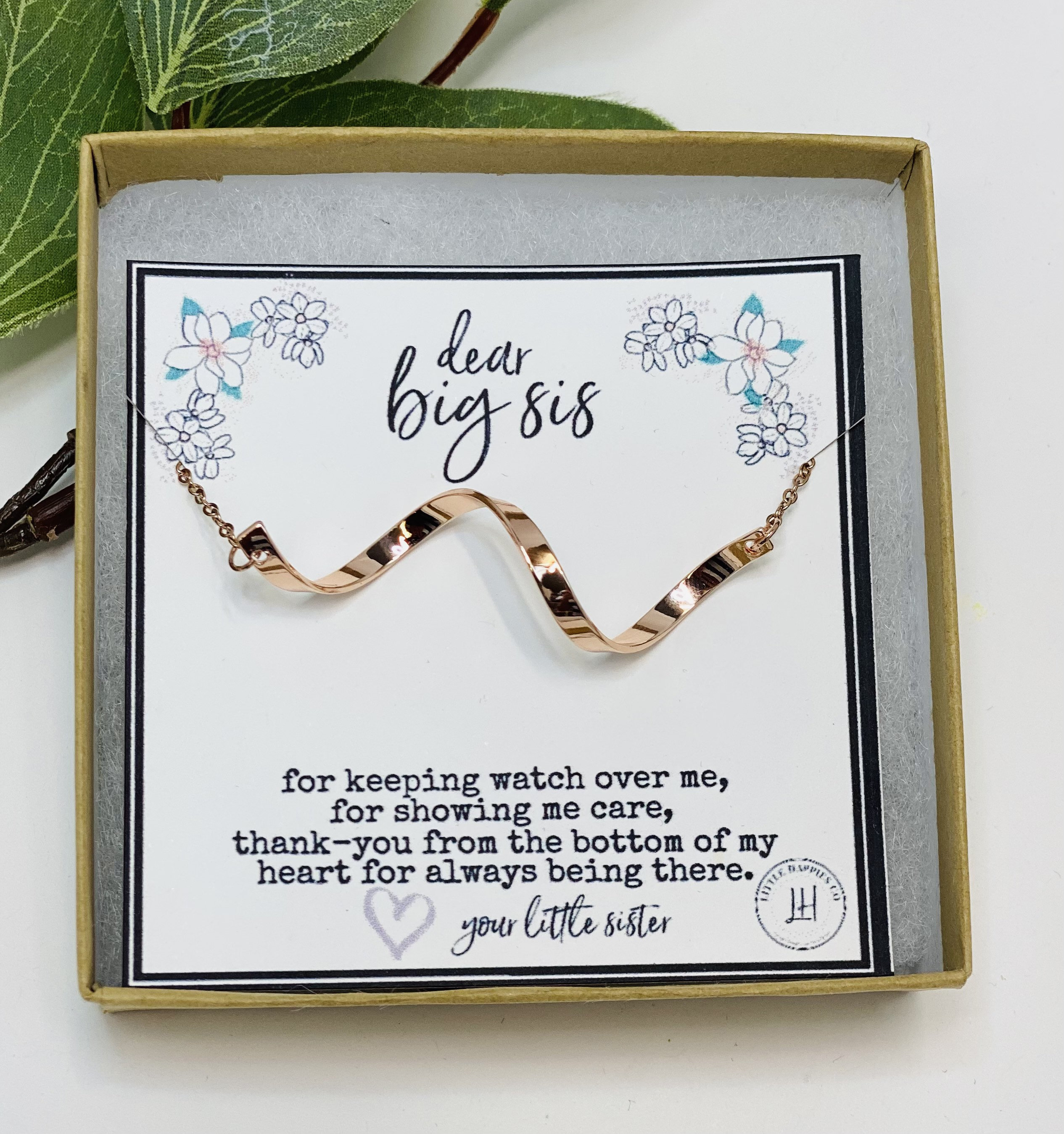 Gift for Older Sister, Big Sister Gifts, Big Sis Necklace, Unique