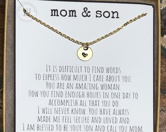 Mom gifts from son - Gift for mom from son, Mother birthday gifts from son, Sentimental gifts for mom from son, Mother's Day gifts, (01-008)