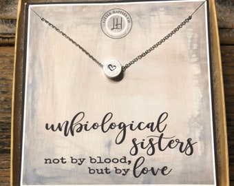 Best Friend gifts for girls, Unbiological Sister, Soul Sister, Heart Necklace, Gift for best friend, Friendship Necklace, BFF Necklace, Gift