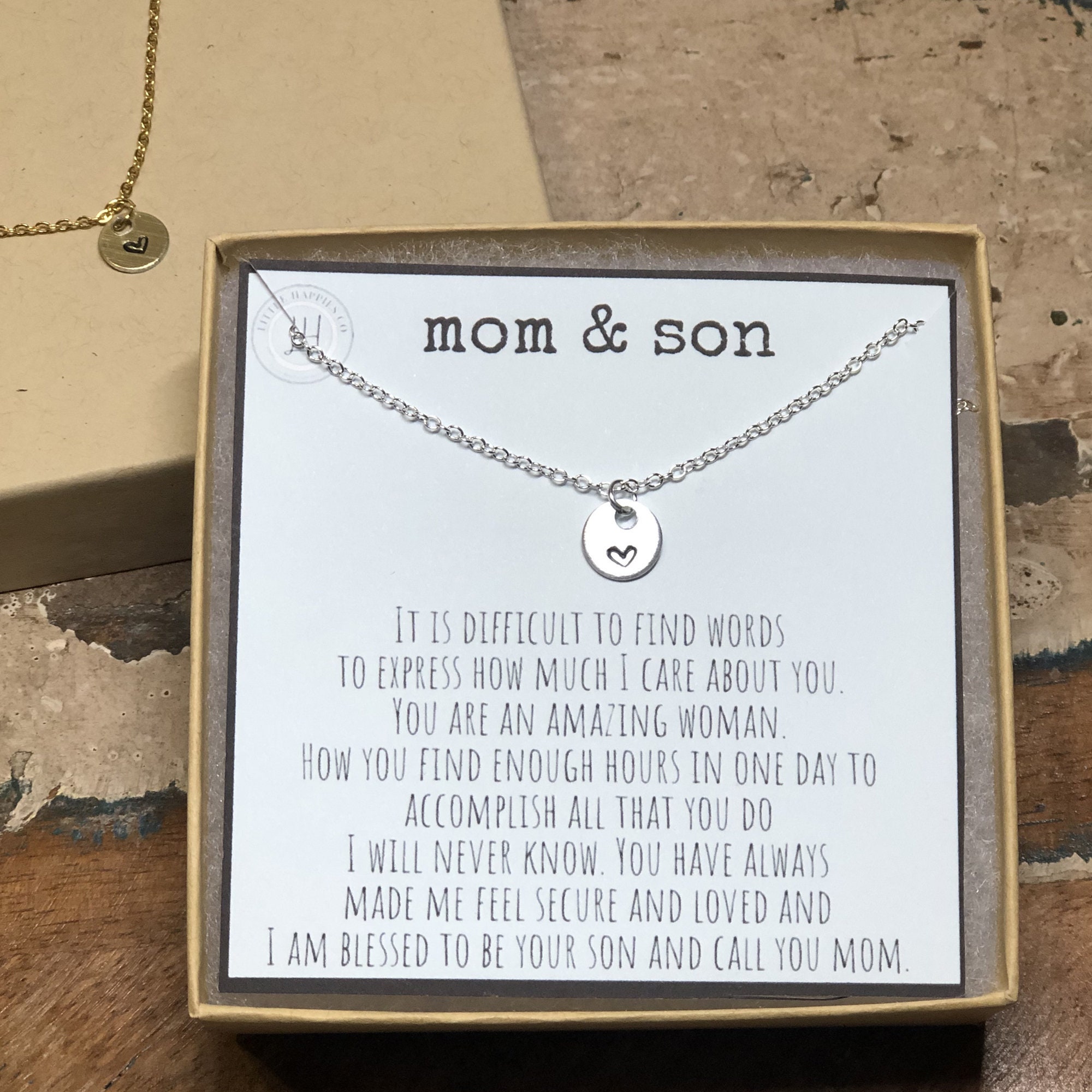 Sentimental Gifts for Mom From Son, Valentines Day Gifts for Mom, Mom Gifts  From Son, Gift for Mom From Son, Mother Birthday Gifts, 01-008 