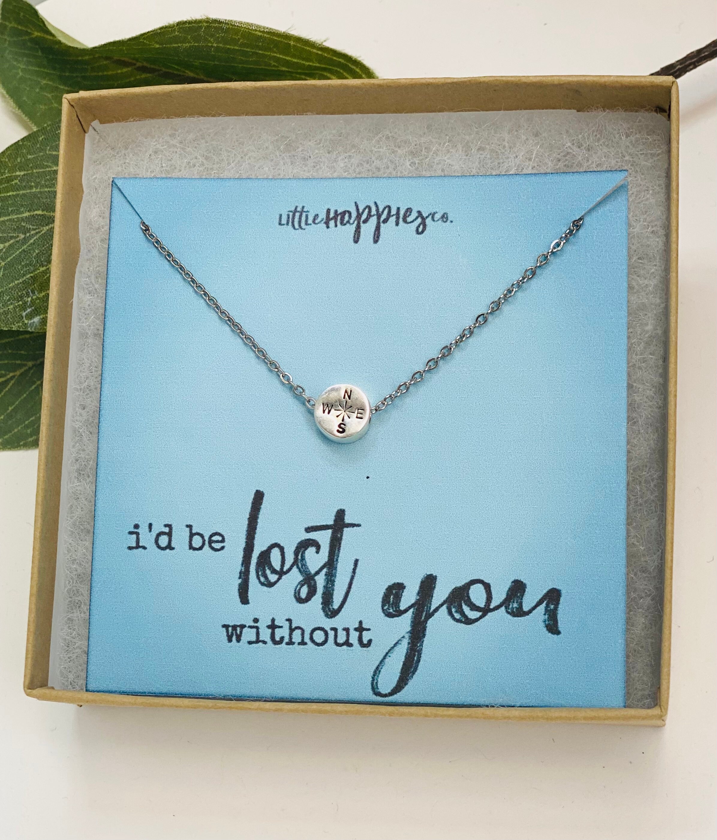 Best friend shop compass necklace