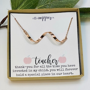 Teacher Gift, Teacher Gifts, Gift for Teacher, Teacher Appreciation Week, Teacher Gifts Bulk, Teacher Necklace, Unique Teacher Gift