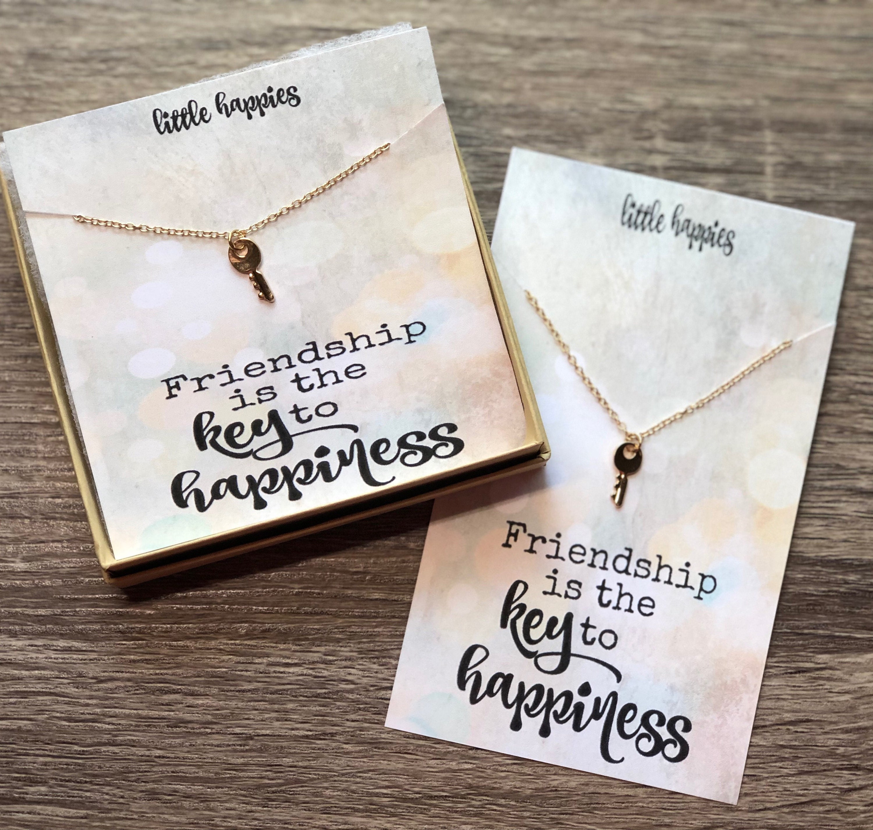 Key Necklace Best Friend Gift Friend 