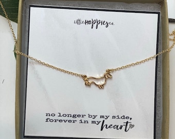 Loss of Pet, Sympathy Gift, Pet Memorial Gift, Dachshund Gift, Wiener Dog Gift, Dachshund Necklace, Gift for Her, Dachshund, Wiener Dog