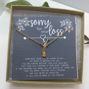 Bereavement Gift, Flower Necklace, Sympathy Gift, Loss of Loved One, Memorial Necklace, Miscarriage Gift, Loss of Father, Loss of Mother