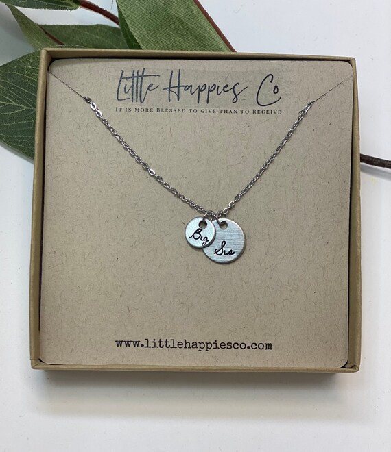 Big Sister Necklace Sister Gifts Gift 