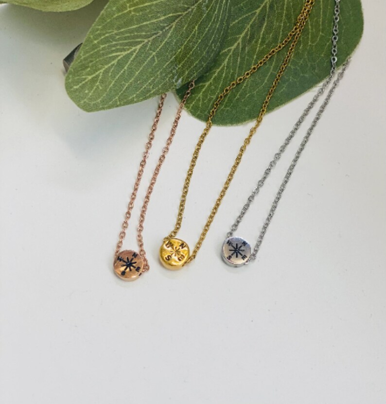 Compass Teacher Necklace Teacher Appreciation Teacher Etsy