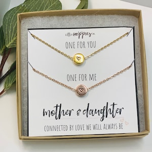 Mothers Day Gift From Daughter, Mother Daughter Necklace, Mother Daughter Gift, Mother Daughter Sets, Gift for Mom, Mama Gifts for Her, Gift