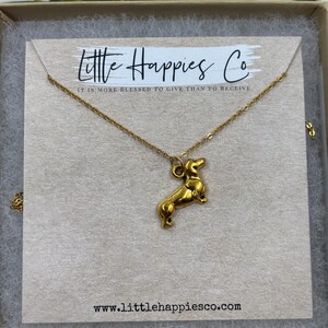 Dachshund Gift, Wiener Dog Gift, Dachshund Necklace, Gift for Her, Gold, Silver, Necklace, Gift for Dog Lover, Wiener Dogs, Dachshunds, Pet Gold dog charm