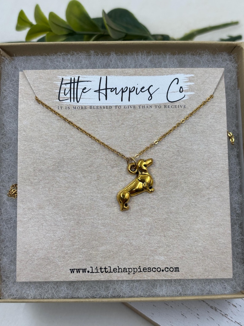 Dachshund Gift, Wiener Dog Gift, Dachshund Necklace, Gift for Her, Gold, Silver, Necklace, Gift for Dog Lover, Wiener Dogs, Dachshunds, Pet Gold dog charm