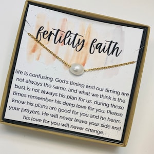 Fertility Necklace, Miscarry Gift, Infertility Necklace, Fertility Wish, IVF Support Gift, Infertility Gifts, IVF Gifts, Pregnancy, Strength