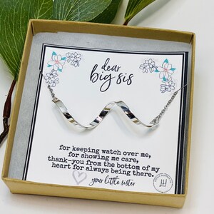 Gift for older sister, Big sister gifts, Big sis necklace, Unique birthday gifts for sister, Gift for sister, Gift ideas for sister birthday