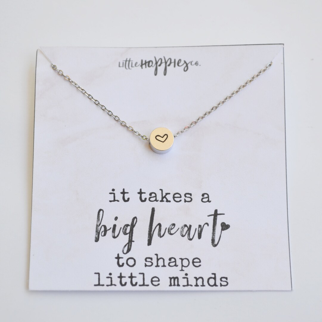 [Jane Marie] Teacher Necklace-Clear Crystal Accent main image 0