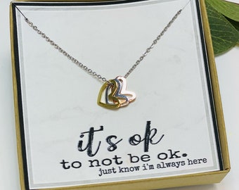 Encouragement Gift, Encouragement Gift for Women, Miscarriage Gift, Miscarriage Keepsake, Heart Necklace, Sympathy Gift, Memorial Gift