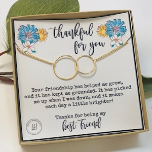 Necklace for best friend, Silver circle necklace, Gold circle necklace, Eternity Necklace, Simple everyday necklace, For Women, BFF gift
