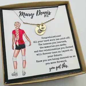 Personalized Volleyball Gift, Volleyball Necklace, Volleyball Team Gifts, Bulk Volleyball Gifts, Gift for Volleyball Player, Small Gift