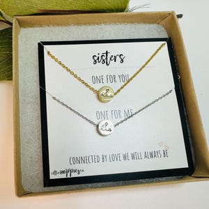 Sister Necklace for 2 Sisters, Gift for Sister, Sorority Sister Gift, Sister Gifts, Big Sister Gift, Little Sister Gift, Two Sisters Gift